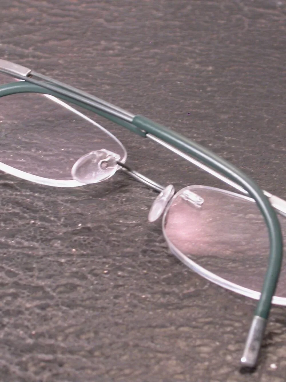 Silhouette Titan Frameless Light Blue Green Wire Eyeglasses Made in Austria